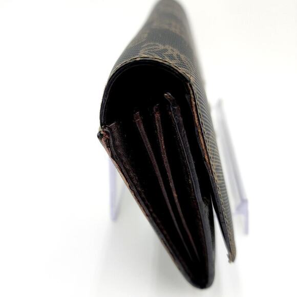 LOEWE Vintage Anagram Printed PVC Leather Long Wallet LOGO Purse - Picture 6 of 13